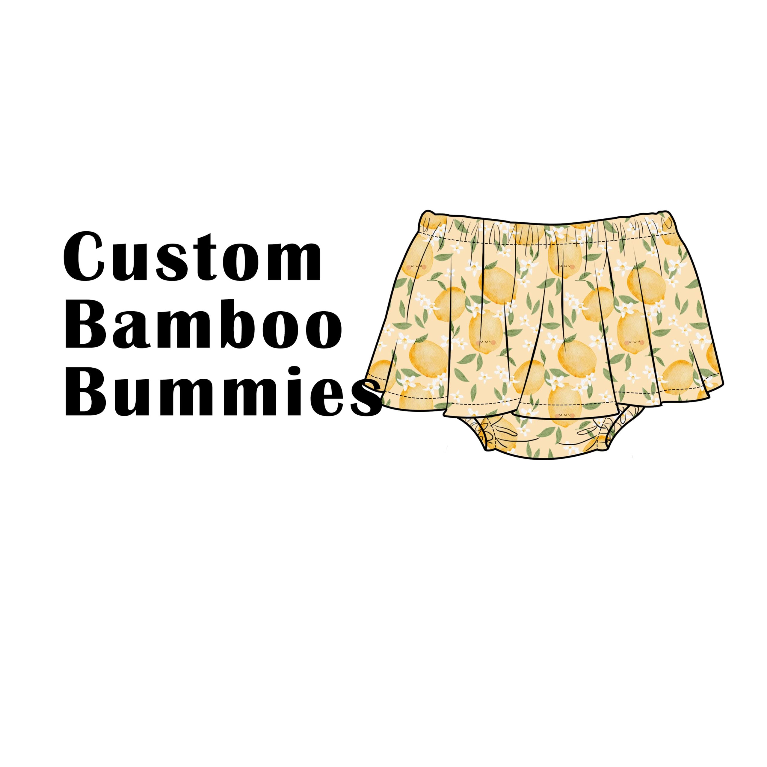 Custom Bamboo Viscose Baby Skirted Bummie