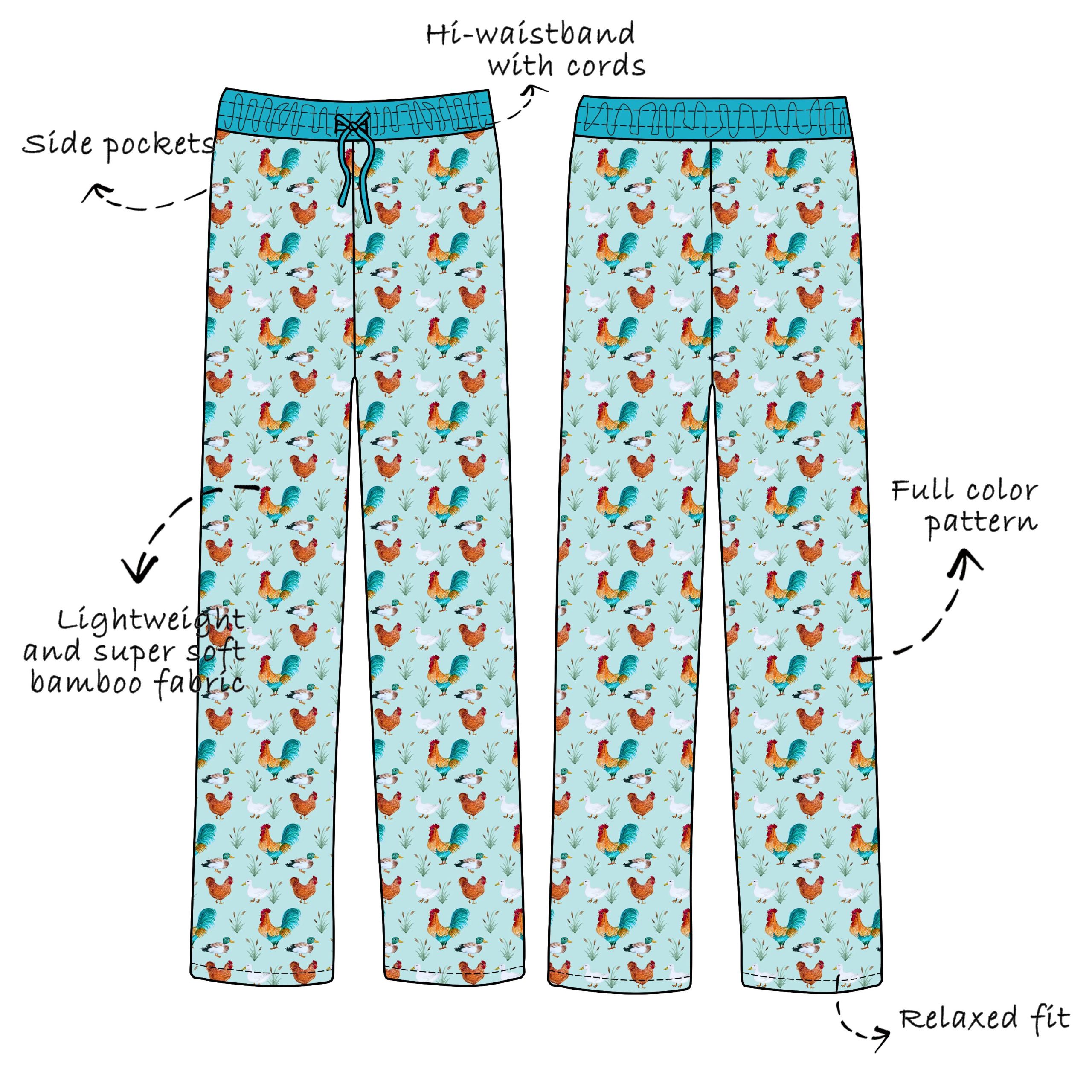 Custom Bamboo Viscose Relaxed Pants with Cords - Image 2