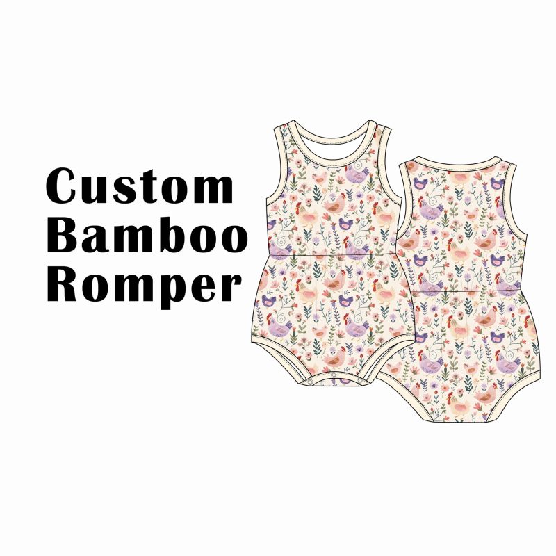 Bamboo Baby Pajamas Private Label Low MOQ Custom Manufacturer