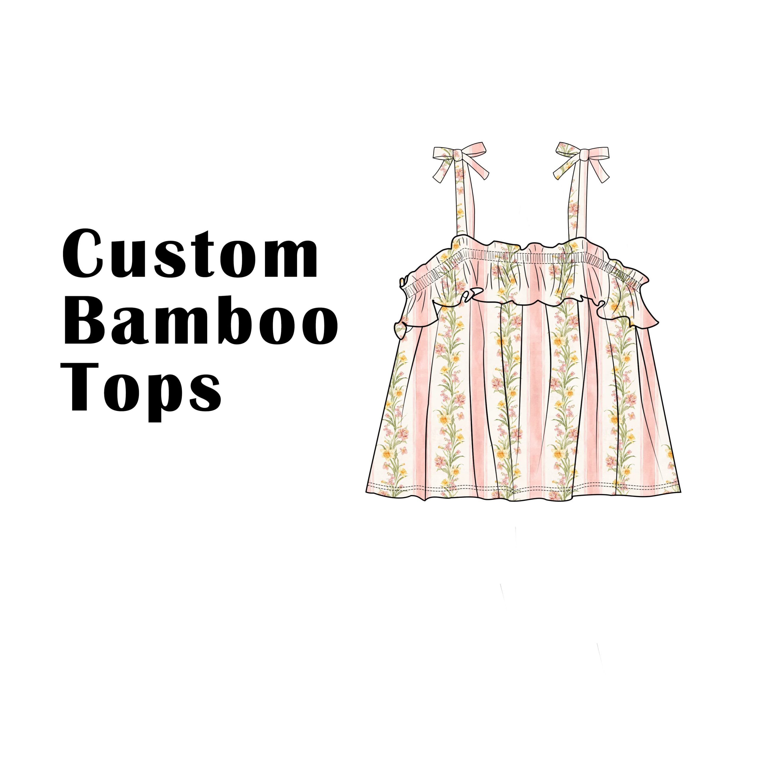 Custom Bamboo Viscose Ruffled Cami