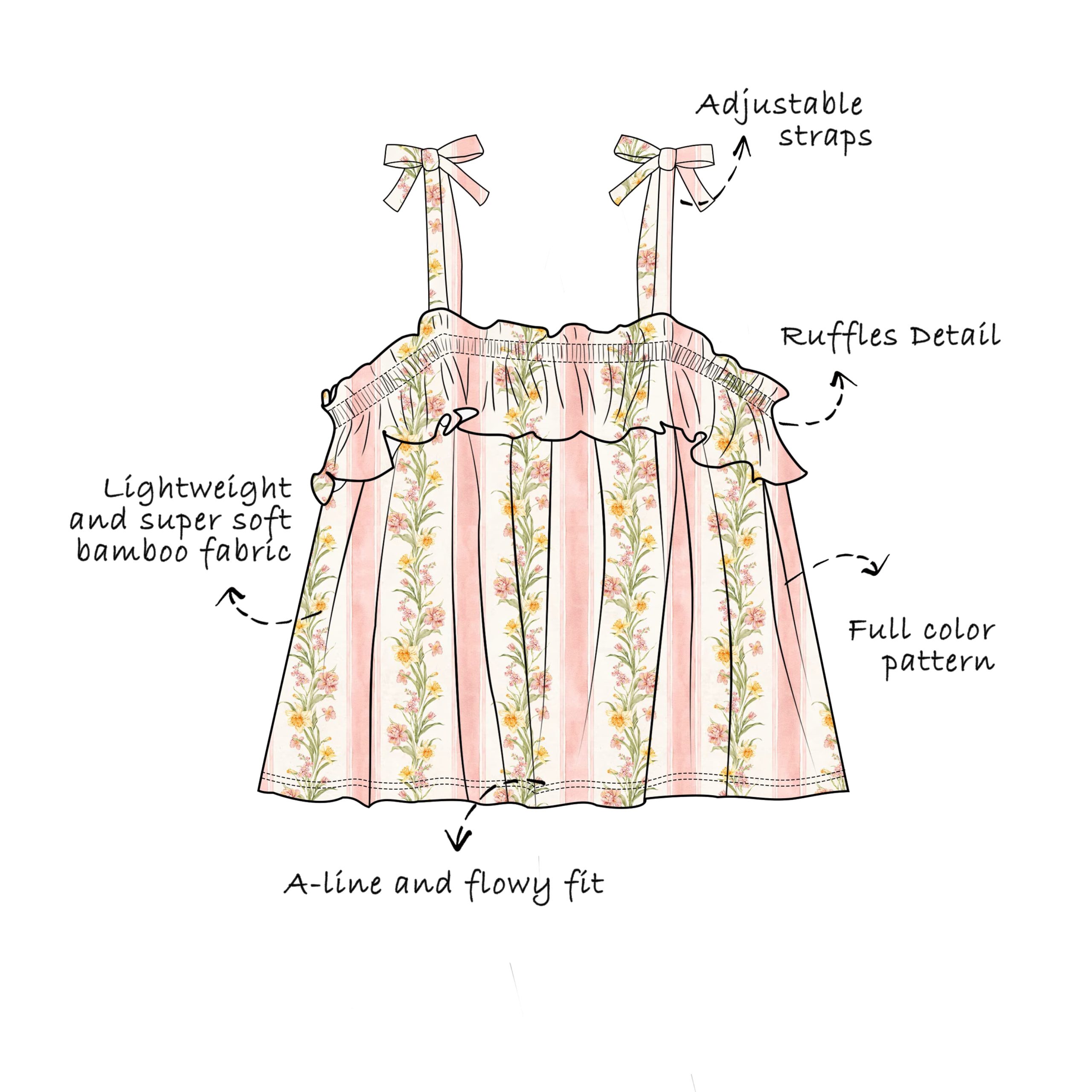 Custom Bamboo Viscose Ruffled Cami - Image 2