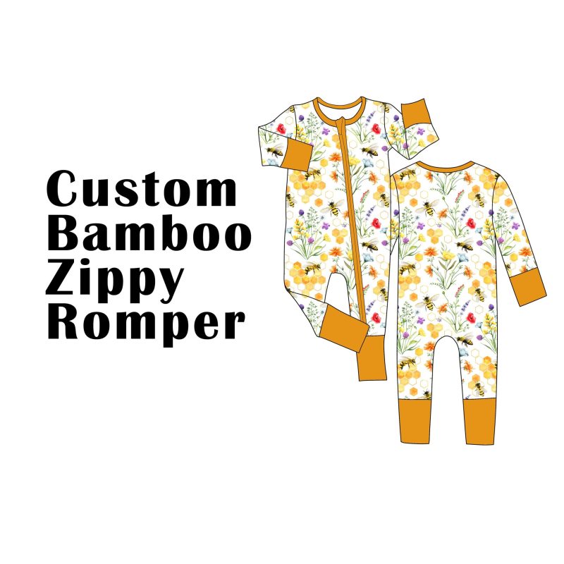 Custom Logo Baby Pajamas Factory Bamboo Fabric Bulk